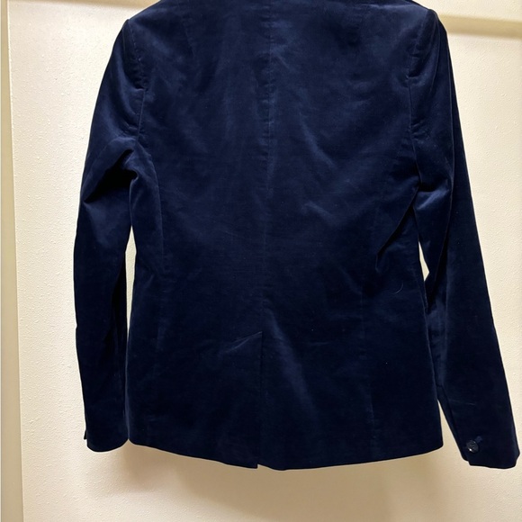 Banana Republic “crushed velevet” Navy Blue Women's Blazer - Picture 3 of 5